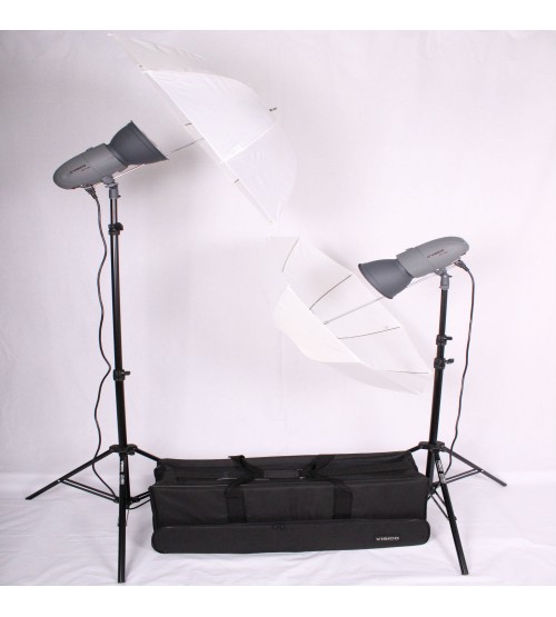 Visico VL-200 Plus Umbrella Kit 2 Flash Head